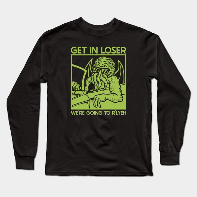 Get in R'yleh (Mono) Long Sleeve T-Shirt by nickbeta